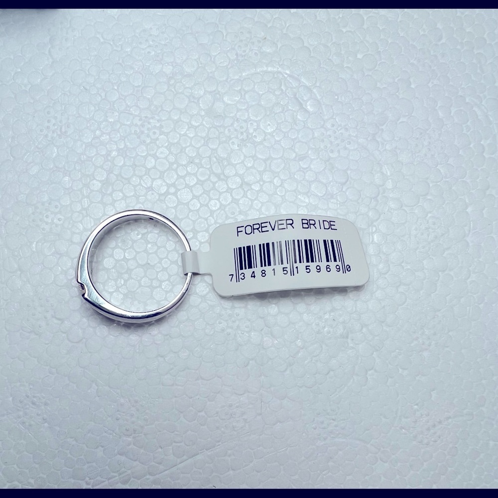 NWT MAN WEDDING RING SS 1/20 CTW - Picture 4 of 4